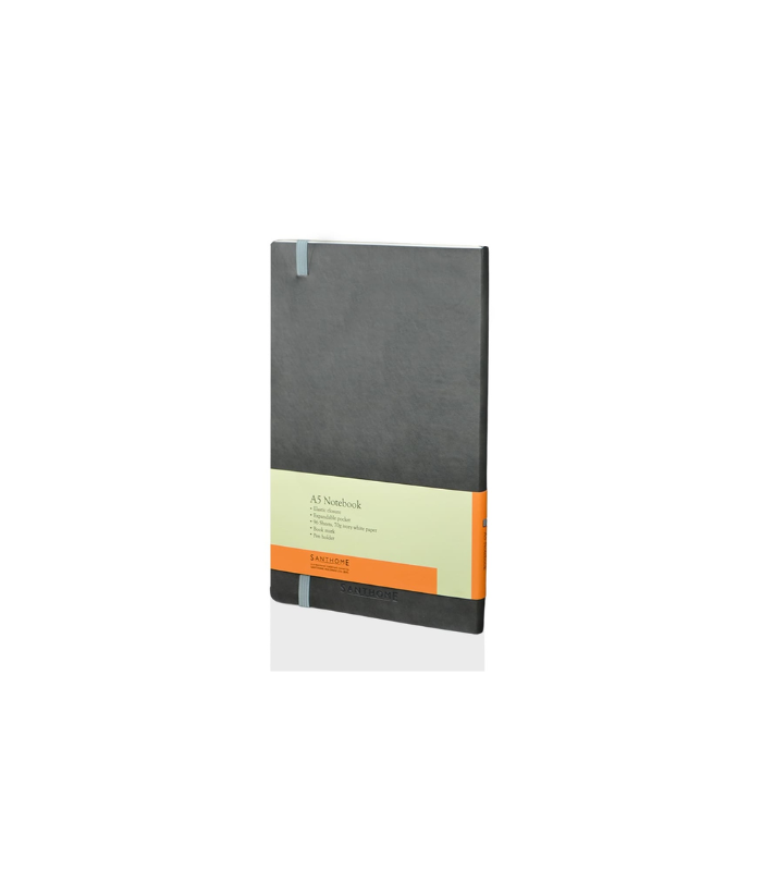 RULBUK - SANTHOME Softcover Ruled A5 Notebook Grey - Image 3