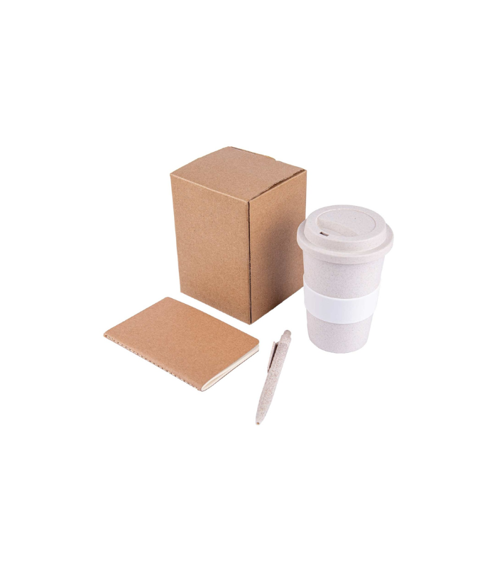 KORGAN - Eco Set of Mug, FSC Notebook and Pen