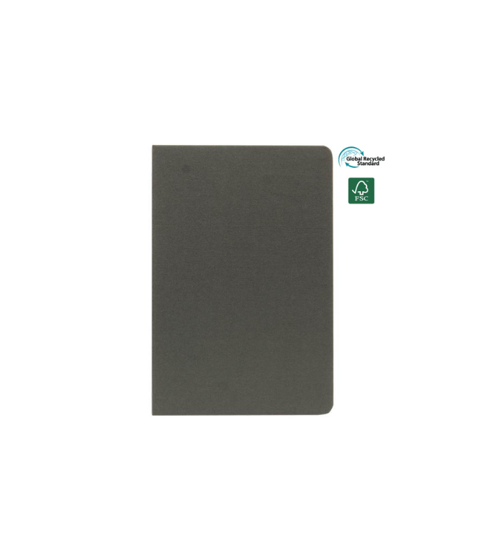 ORSHA - SANTHOME A5 rPET & FSC Certified Notebook - Grey (Anti-Microbial)