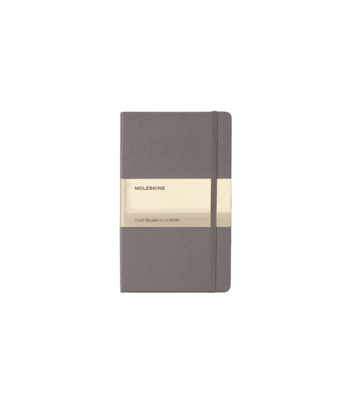 Moleskine Classic Hard Cover Large Ruled Notebook - Slate Grey