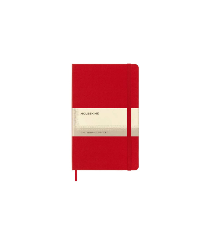 Moleskine Classic Large Ruled Hard Cover Notebook - Scarlet Red