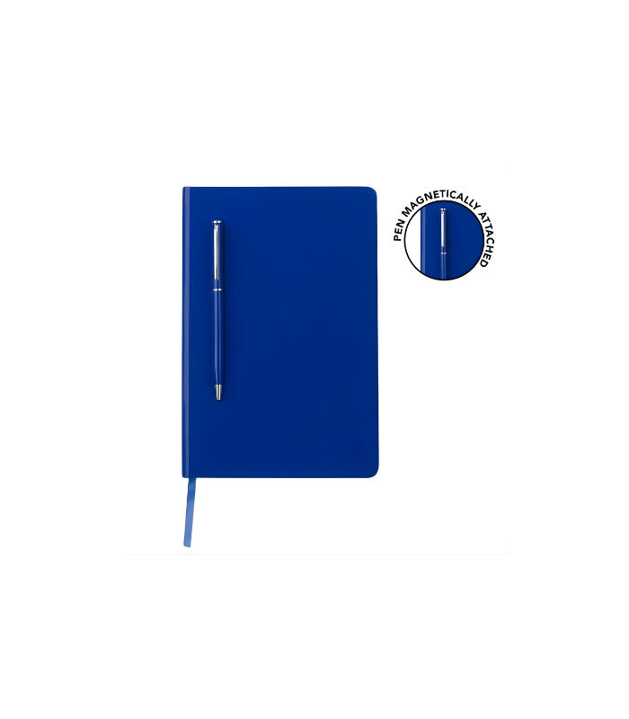 CAMPINA - Giftology A5 Hard Cover Notebook with Metal Pen - Blue