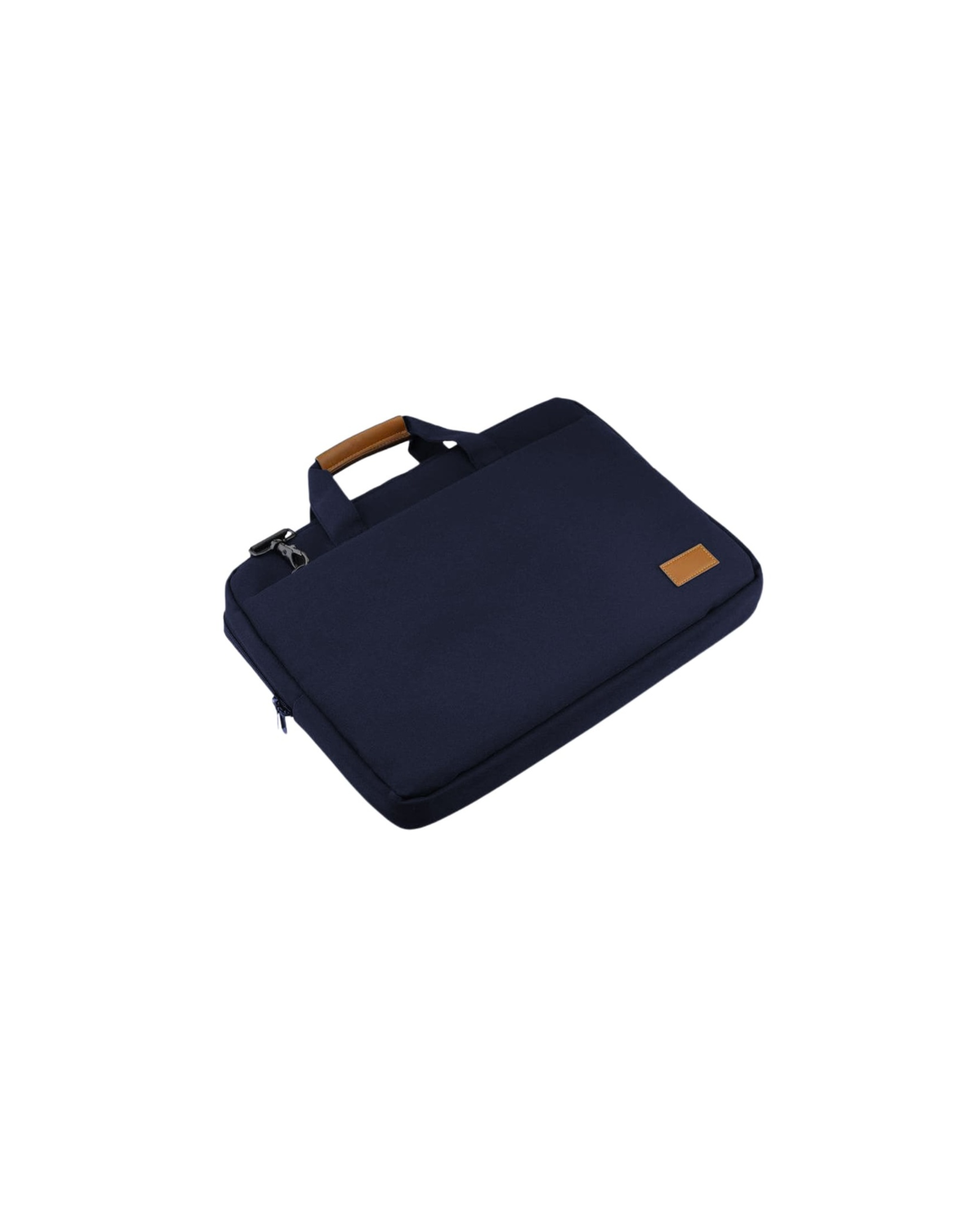 SLOTEN - Santhome® 15" Laptop Bag - Navy Blue/Tan - Image 6