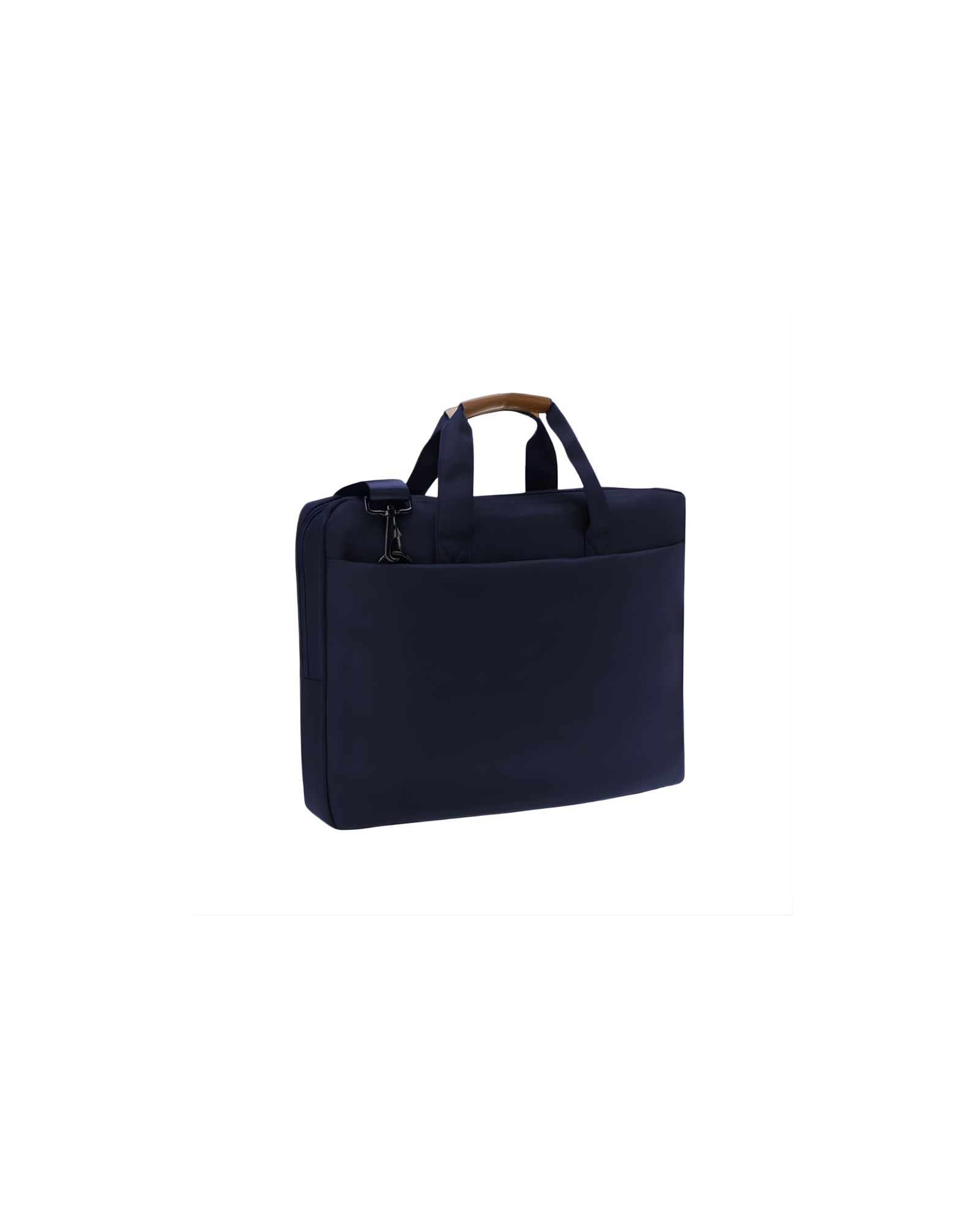 SLOTEN - Santhome® 15" Laptop Bag - Navy Blue/Tan - Image 5