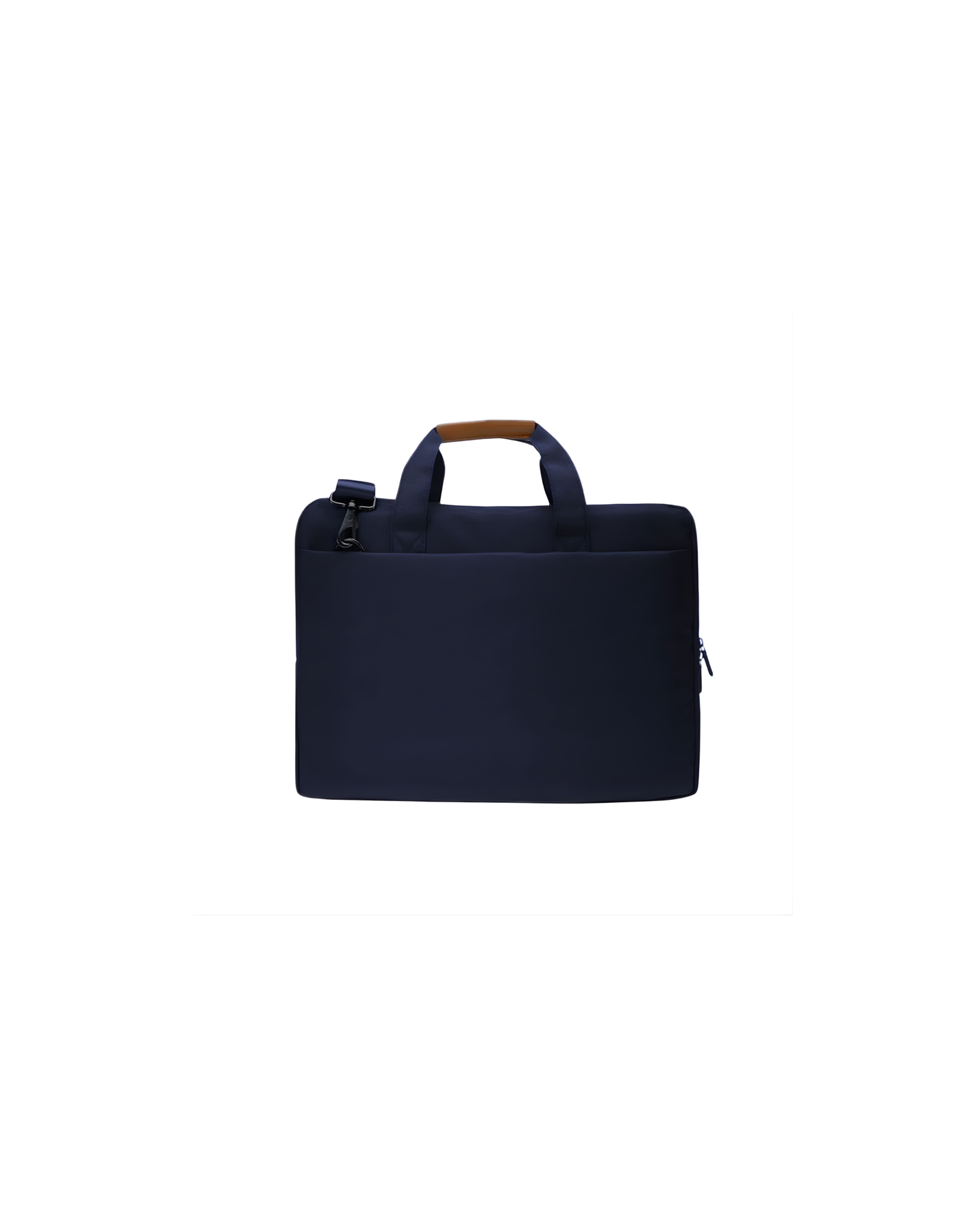 SLOTEN - Santhome® 15" Laptop Bag - Navy Blue/Tan - Image 4
