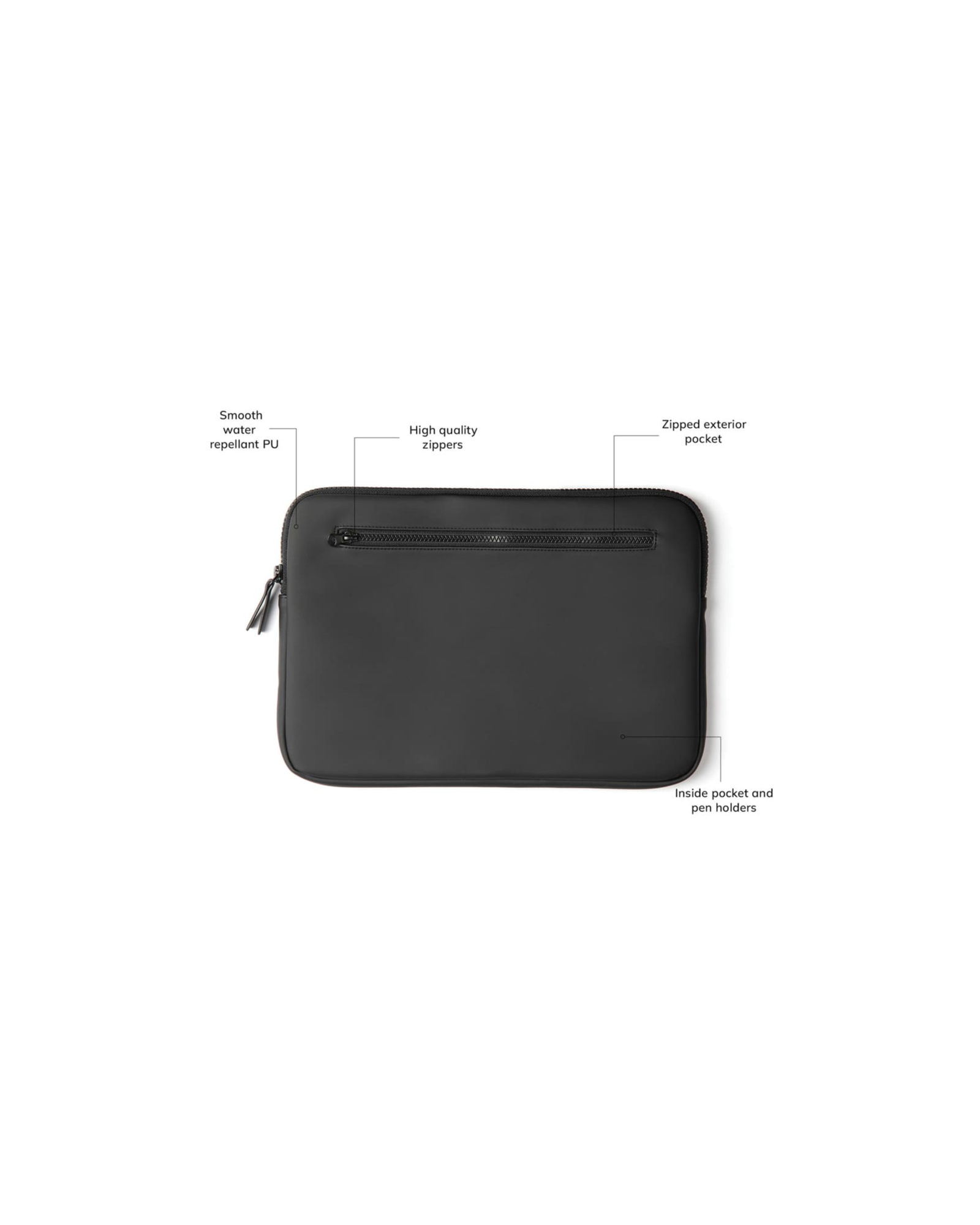 VINGA Baltimore Laptop Case 15" - Black - Image 3