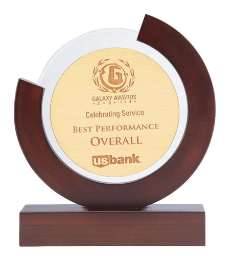 Wood Award Plaque with Printing