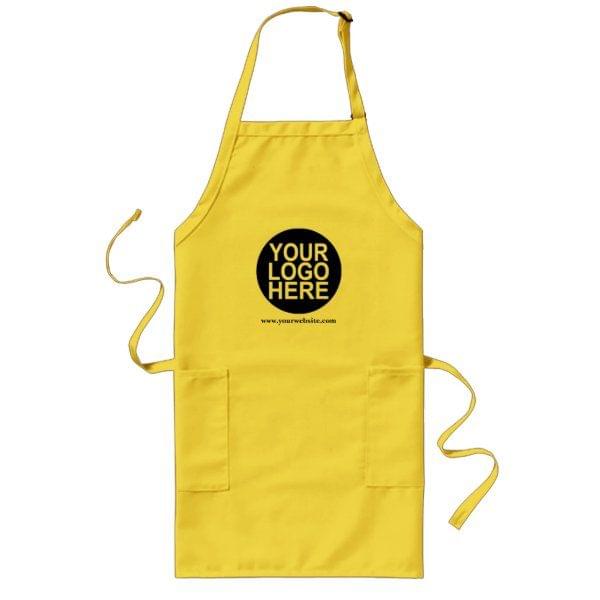 Apron with logo