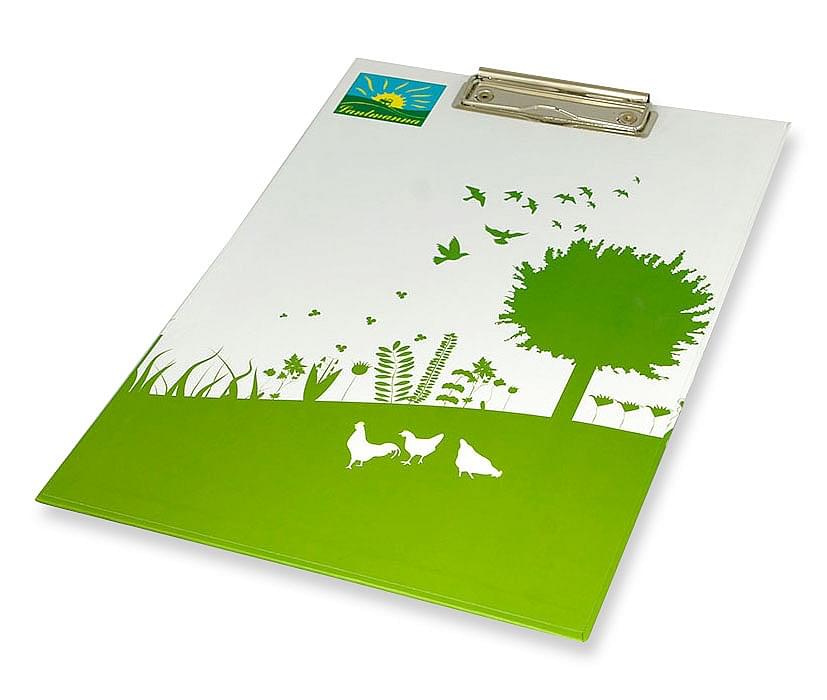 Clip board with logo